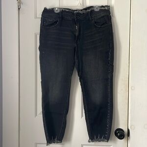 Women’s Kancan destructed waist high rise jeans